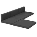 Outsunny 7-Piece Patio Furniture Cushions Water-Repellent 60x60cm, Black